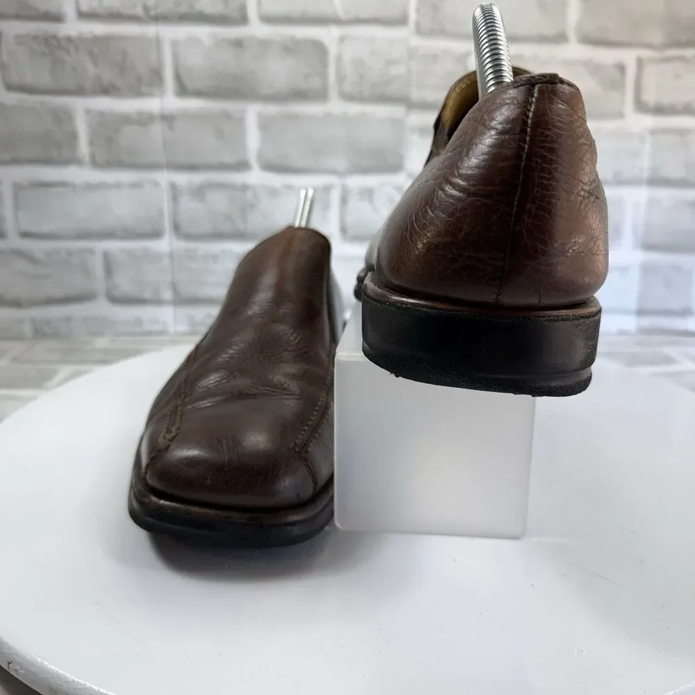 Sandro Men's Size 9.5 D Brown Leather Comfort Soft Gel Slip On Loafers